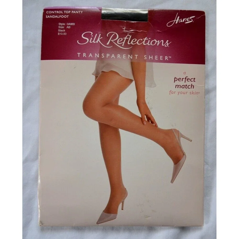 Hanes Silk Reflections Pantyhose SZ AB Lot of 6 Style 717 707 A663 A256 Varied